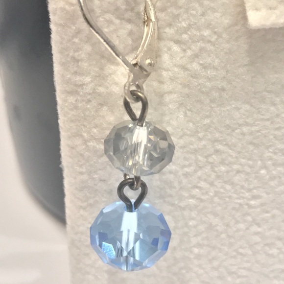 🆕 Croft & Barrow Blue and Silver Beaded Earrings - Picture 5 of 5